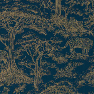 Navy Safari Wallpaper