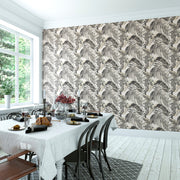 Neutral Palm Leaves Wallpaper