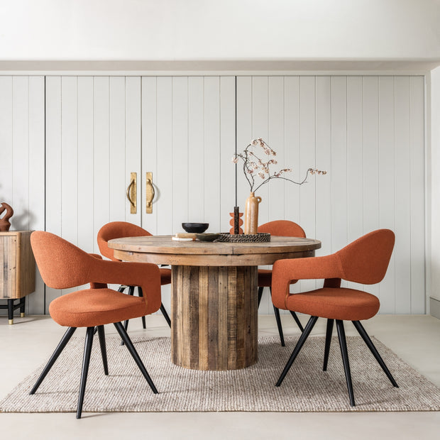 Orange Dining Chairs (Set of 2)