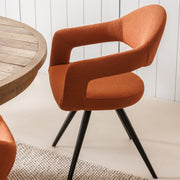 Orange Dining Chairs (Set of 2)