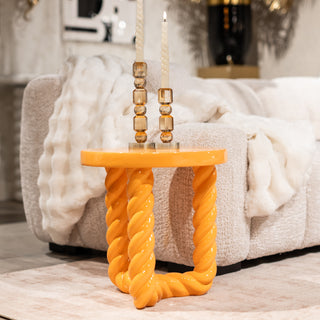 Orange Side Table