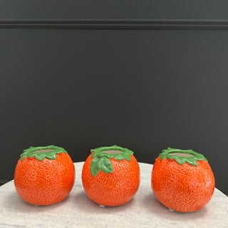 Orange Vases (Set of 3)