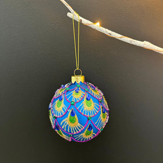 Peacock Xmas Bauble