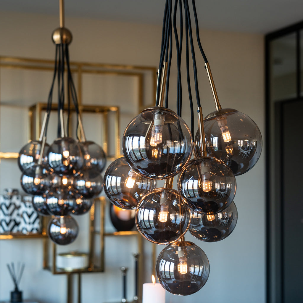 Silver cluster pendant light new arrivals