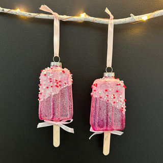 Pink Baubles (Set of 2)