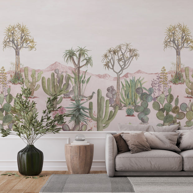 Pink Desert Wallpaper Mural