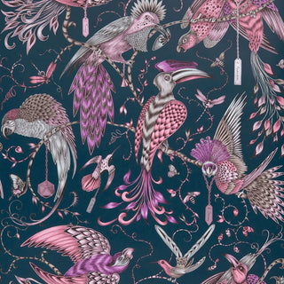 Pink Exotic Birds Wallpaper - Limited Abode