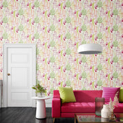 Pink Ferns Wallpaper