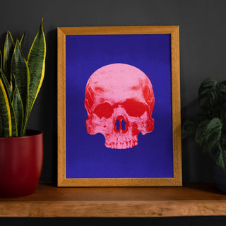 Pink Skull Pop Art