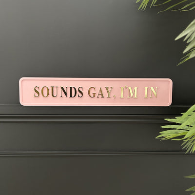 Pink Sounds Sign