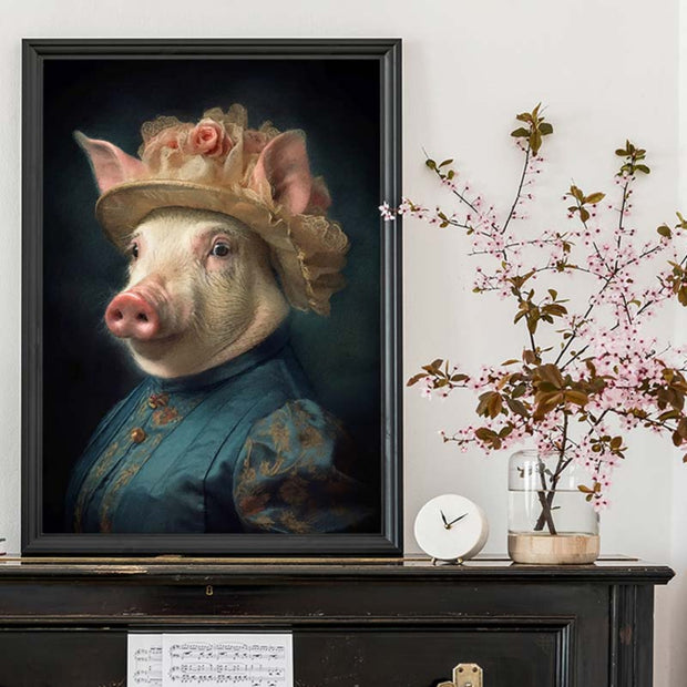 Quirky Pig Print