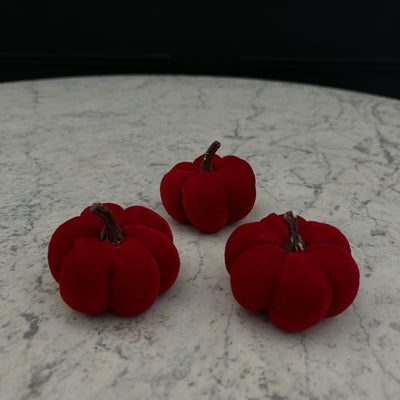 Red Pumpkins (Set of 3)