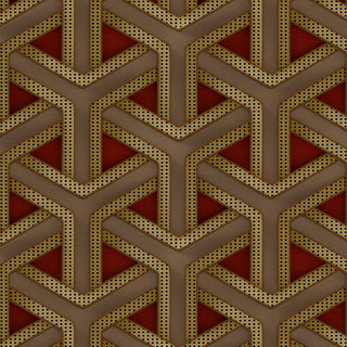 Red Rattan Wallpaper