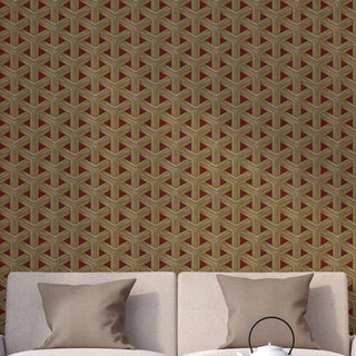 Red Rattan Wallpaper