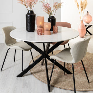 Round Marble Dining Table