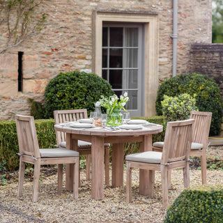 Round Wooden Garden Table