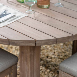 Round Wooden Garden Table