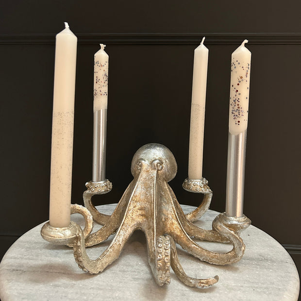 Silver Candles (Set of 4)