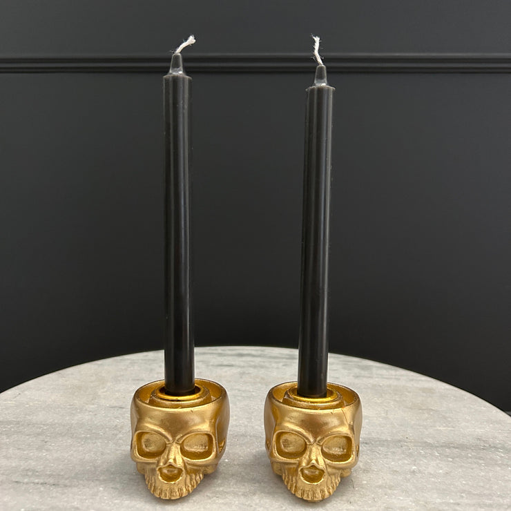 Skull Candle Holders (Set of 2)