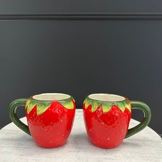 Strawberry Mugs (Set of 2)