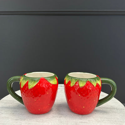 Strawberry Mugs (Set of 2)