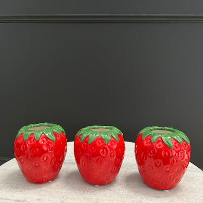 Strawberry Vases (Set of 3)