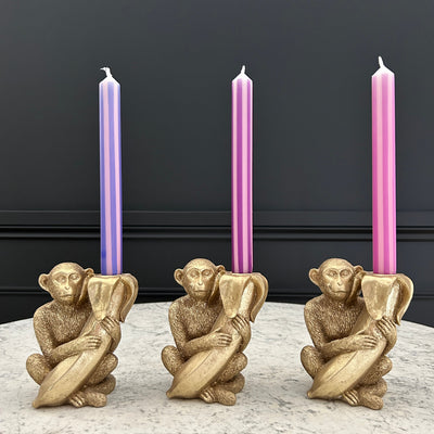 Striped Candles (Set of 3)