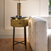 Tall Gold Side Table