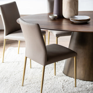 Taupe Dining Chairs (Set of 2) - Limited Abode