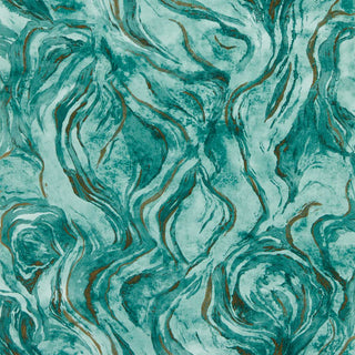 Teal Marbled Wallpaper