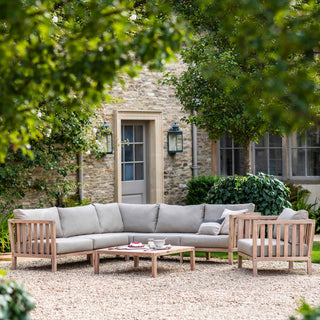 Wooden Garden Corner Sofa Set