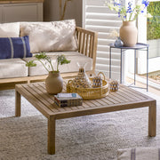 Wooden Square Garden Coffee Table