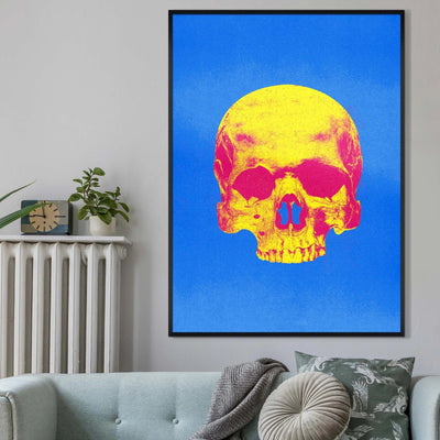Yellow Skull Pop Art