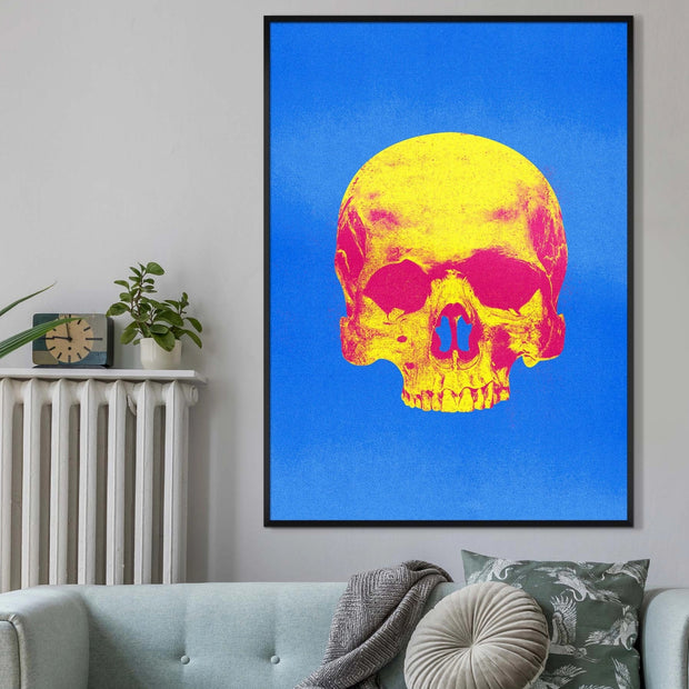 Yellow Skull Pop Art