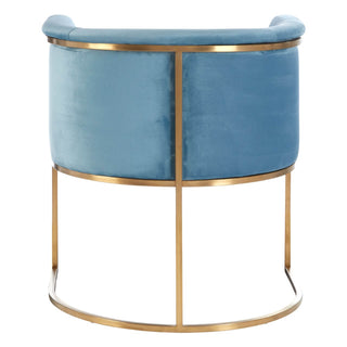 Blue Velvet Armchair