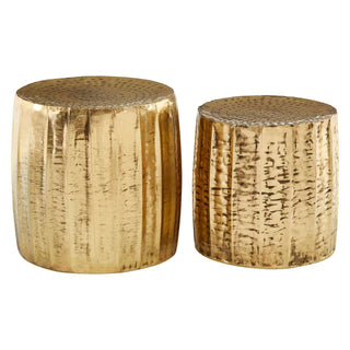 Gold Side Tables (Set of Two)