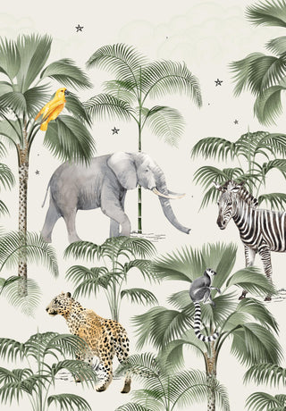 Animal Palm Wallpaper Mural