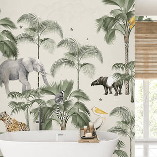 Animal Palm Wallpaper Mural