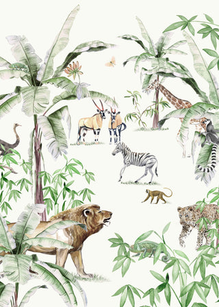 Animal Safari Wallpaper Mural