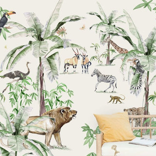 Animal Safari Wallpaper Mural