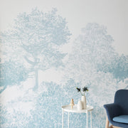 Blue Trees Wallpaper Mural
