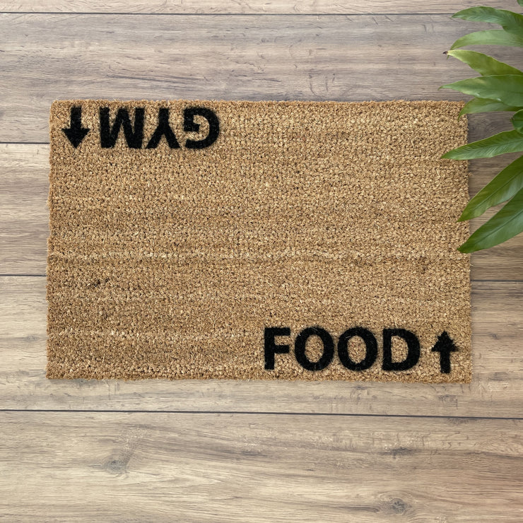 Food & gym direction doormat