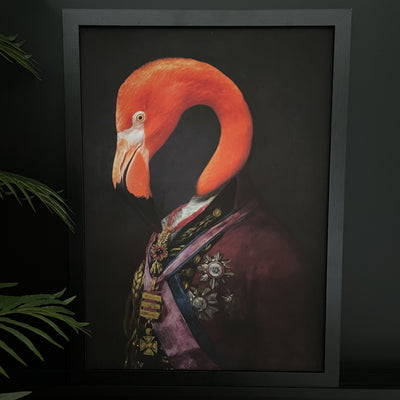 Flamingo Portrait Art Print