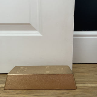 Gold Bullion Doorstop - Limited Abode