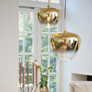 Gold Glass Pendant Light