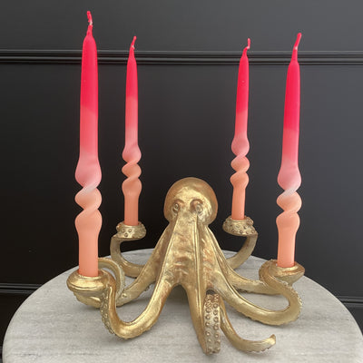 Gold Octopus Candle Holder