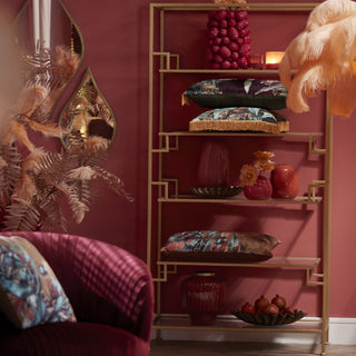 Gold Shelving Unit