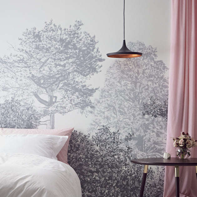 Grey Trees Wallpaper Mural - Limited Abode