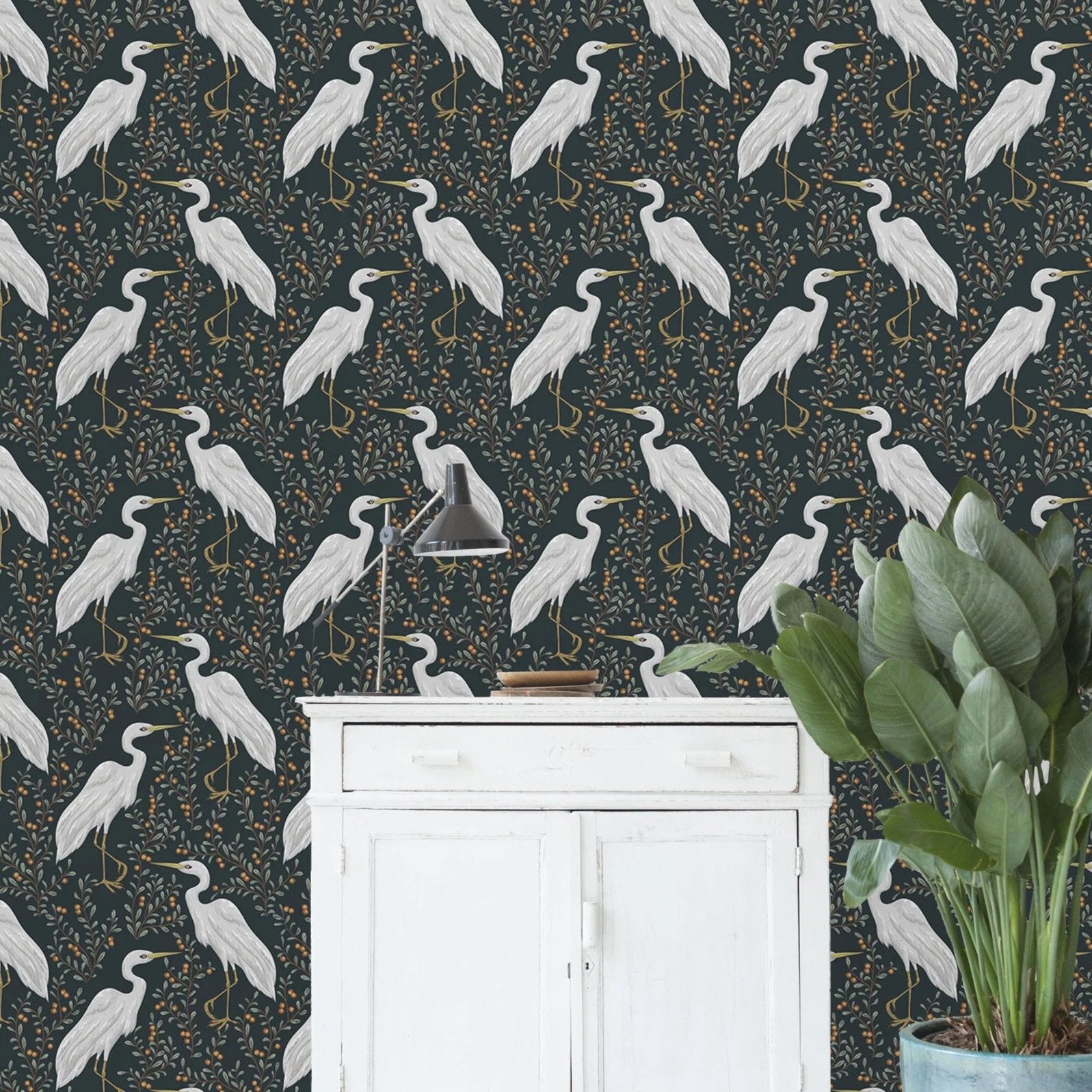 Buy Heron Removable Wallpaper Online In India  Etsy India