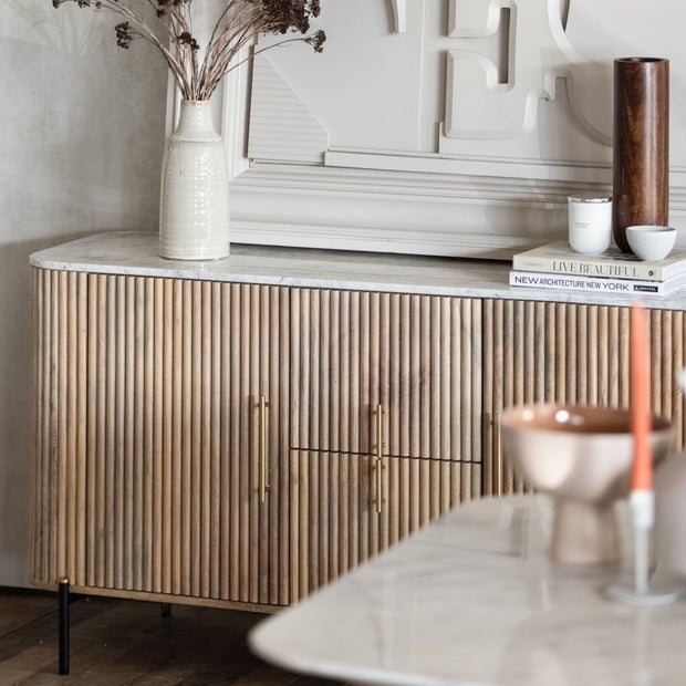 Marble Topped Sideboard